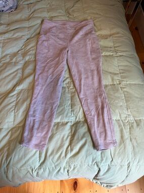 lululemon athletica Light Pink Textured High-Rise Pocket Leggings